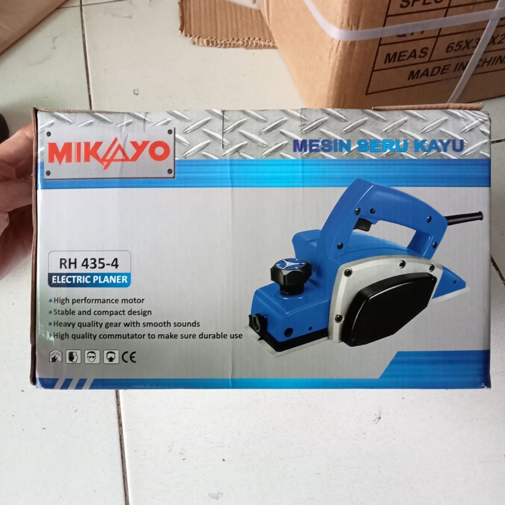 kualitas IMPORT !! NEW PRODUCT MIKAYO Mesin Serut Kayu 780 Watt Mesin Ketam Kayu MESIN SERUT KAYU RH 435-4 mesin ketam listrik