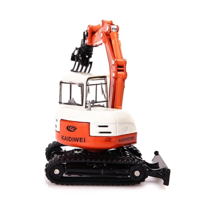 Miniatur Alat Berat KDW Compact Excavator Diecast Kaidiwei Skala 1:50