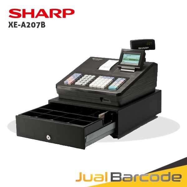 CASH REGISTER SHARP XE-A207B - MESIN KASIR SHARP 207 HITAM