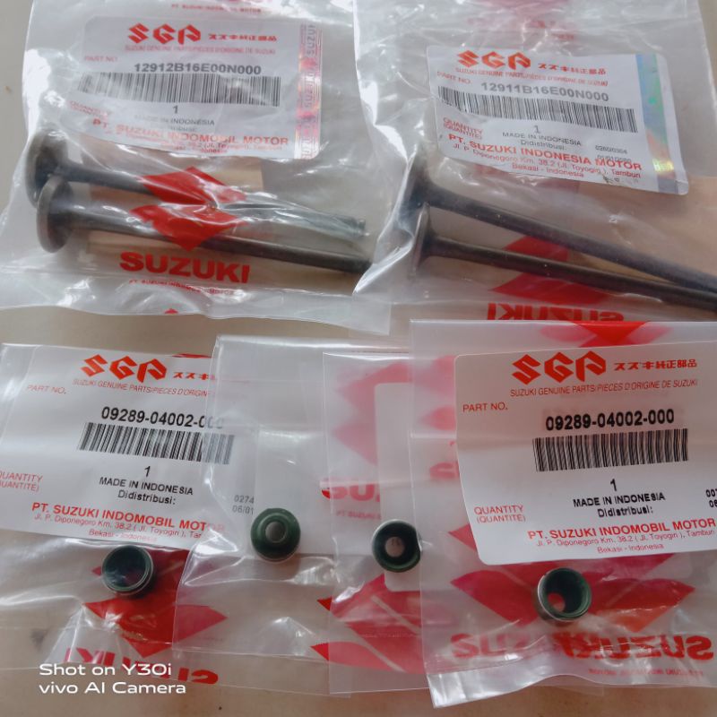 Klep set payung klep+sil klep isi 4 (1set) Satria Fu 150 karbu Original sgp
