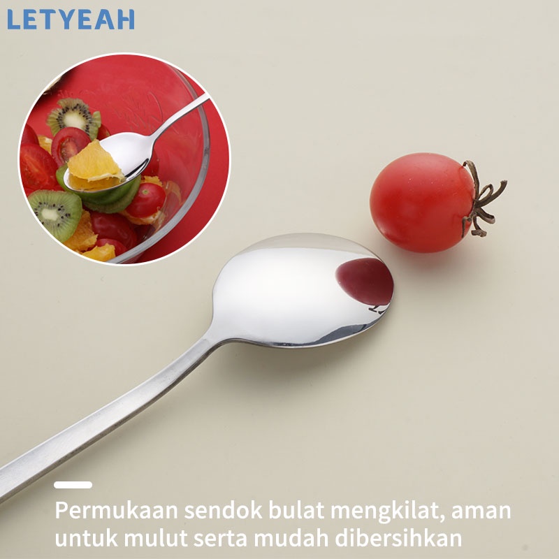 letyeah Rotatable cutlery set stainless /Alat makan set 3 in 1 portable