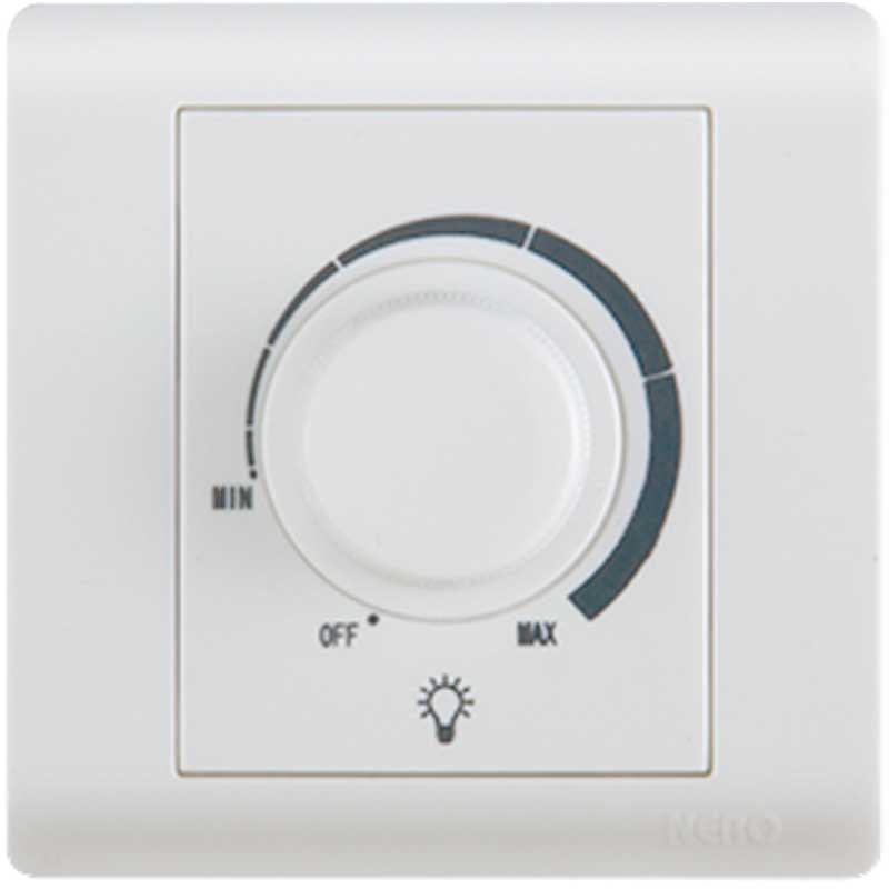 CASA F16L63 - White 1 Gang Light Dimmer NERO