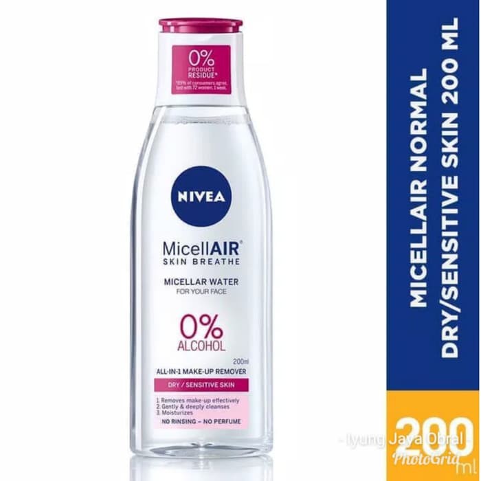 nivea micellar water dry skin