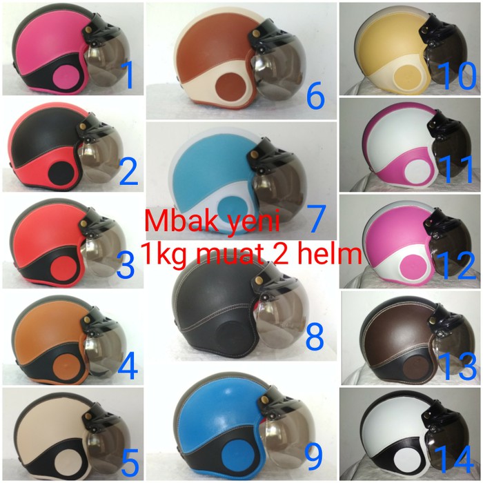 Helm anak kaca bogo polos