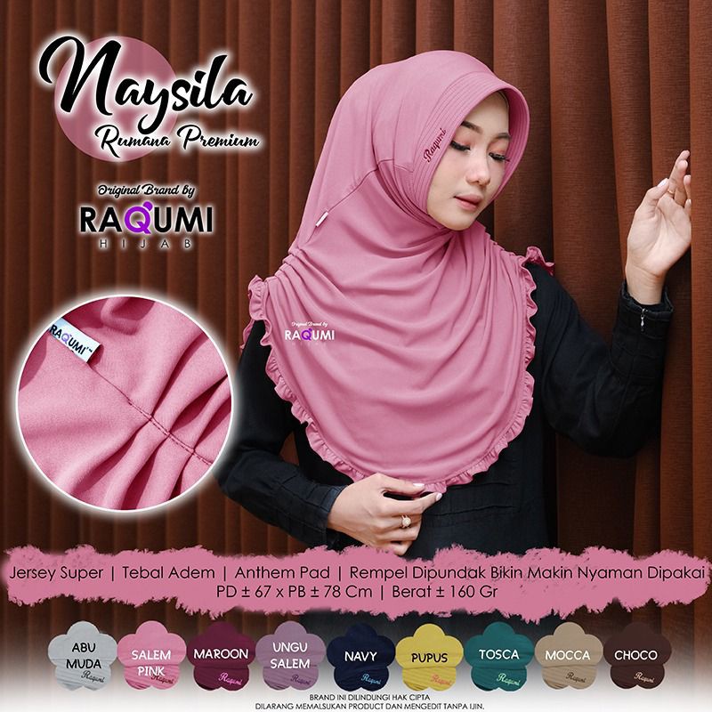 NAYSILA RAQUMI HIJAB ORIGINAL SOLO