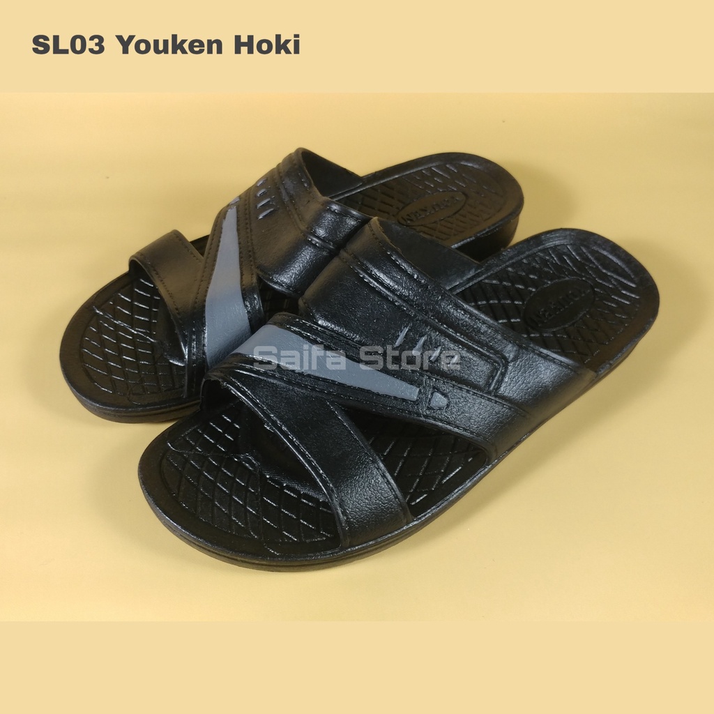 Sandal Slop Pria Youken Hoki 139 Sandal Slop Premium Sandal Pria Murah Sandal Karet Pria Kuat Nyaman Awet Dan Empuk