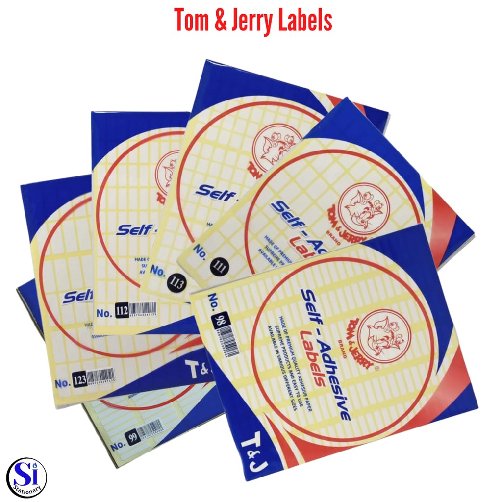 

Tom & Jerry Label Ukuran Kecil/Label No.98,99,111,112,113,123