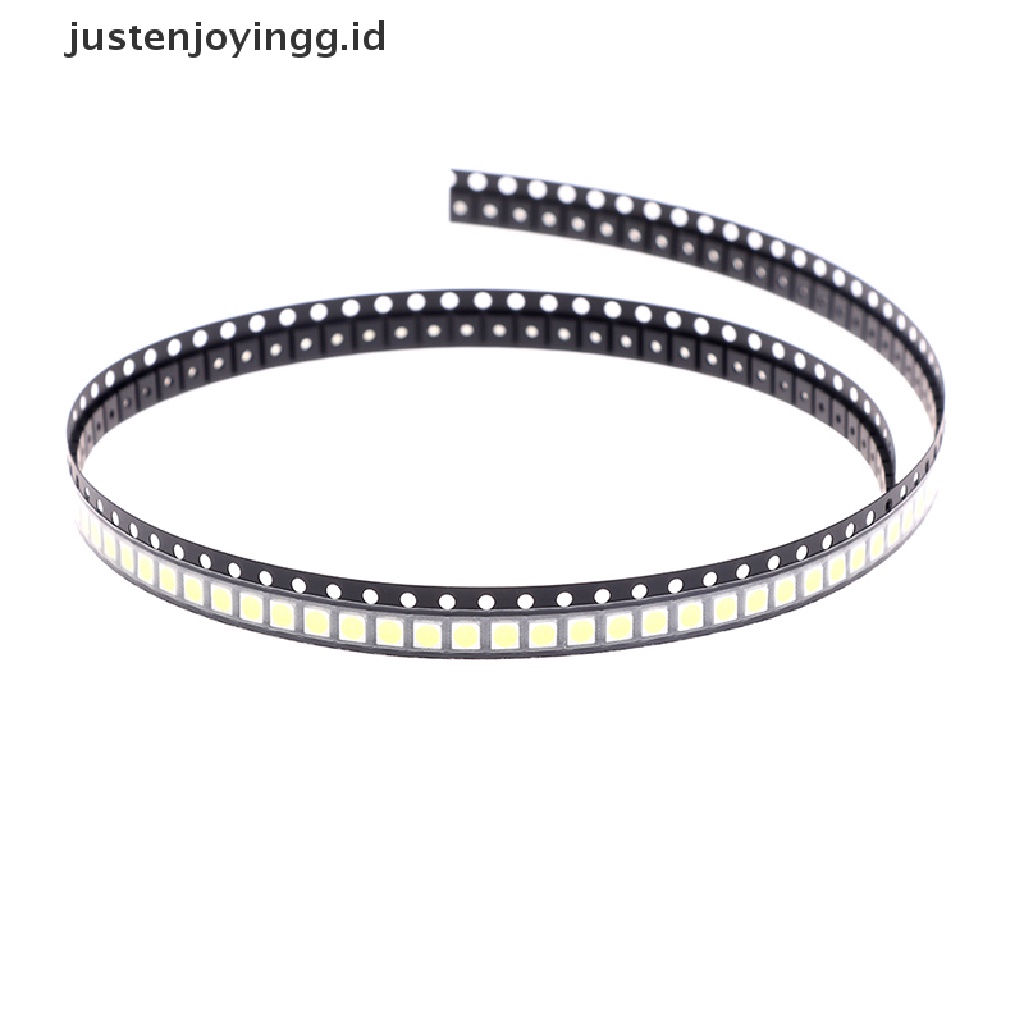 【justenjoyingg.id】 100Pcs 2835/3528 Chips SMD LED Beads 1W 3V Cold White Light For TV LED Diodes .