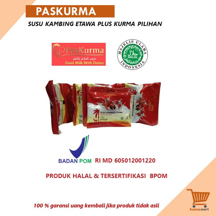 PASKURMA Susu Kambing Etawa Plus Kurma Premium - 1 Sachet [Eceran]