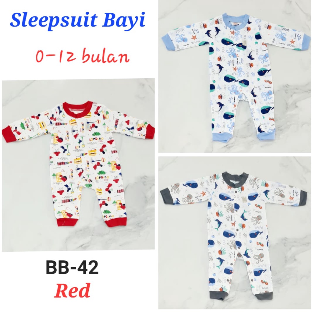 Sleepsuit bayi newborn BB-42 sleepsuit bayi baru lahir sleepsuit bayi laki-laki perempuan