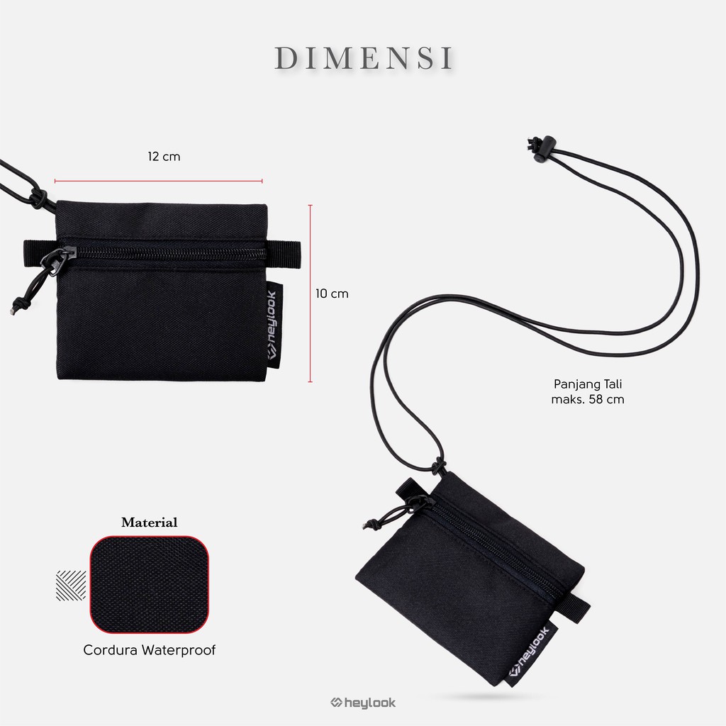 HEYLOOK Project - Sling Pouch KYOTO Pouch Mini Wallet Dompet Kartu Neckbag Dompet Coin Sling Bag Pouch Mini