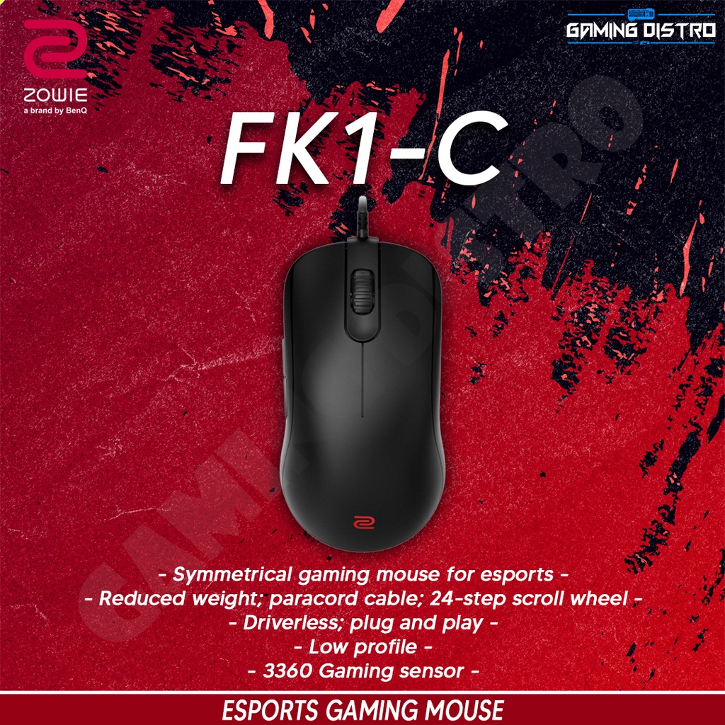 Zowie FK1C / FK1-C Symmetrical Esports Gaming Mouse PMW3360 Sensor