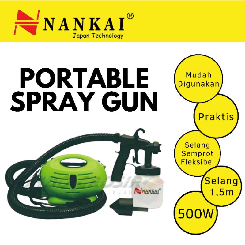 Nankai Portable Spray Gun Atau Mini Compresor Portable Spray Gun Spray Gun Elektrik Alat Semprot Cat Elektrik