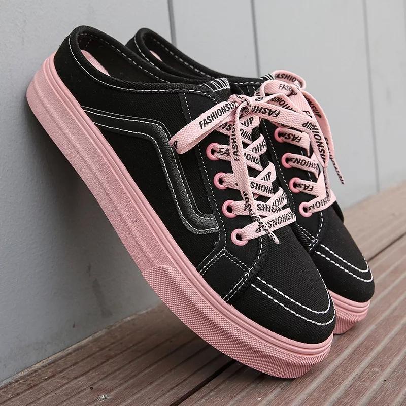 Sneakers Wanita Putih Import Batam Hitam Krem Korea Tali Original 100% Polos Tinggi Premium Quality 