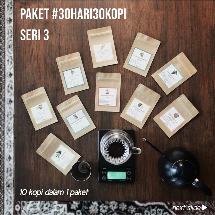

⭐BISA COD⭐ Paket Sekali Seduh 10 Kopi Spesialti Seri 3 - Giling Kasar