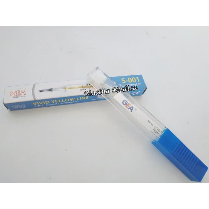 Termometer Alat Ukur Suhu Tubuh Clinical Thermometer Merkuri Gea S 001 Shopee Indonesia