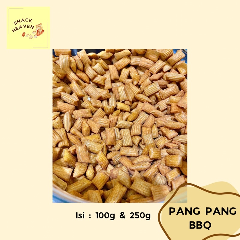 

SNACK CEMILAN BANTAL PANG PANG BBQ BARBECUE GURIH 100g