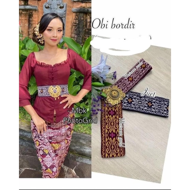 obi songket bordir premium