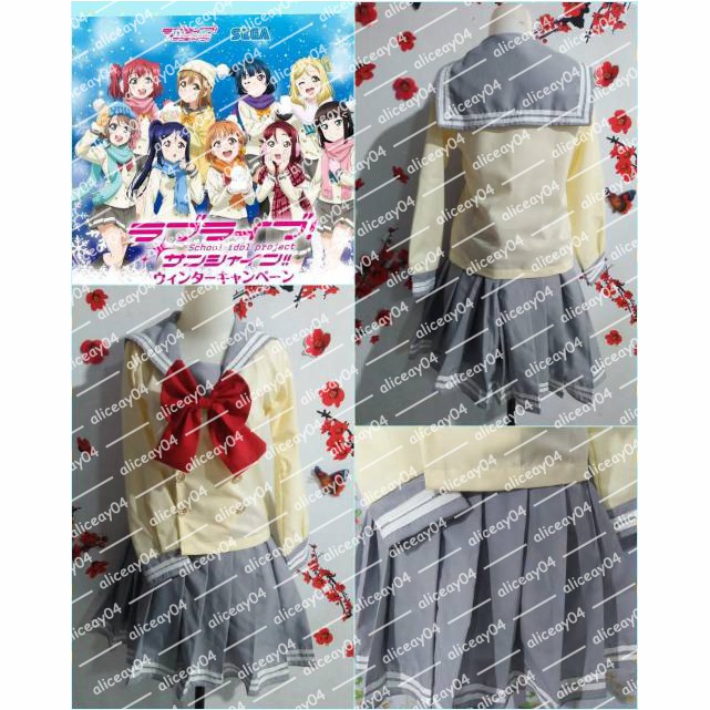 Sailor/Seifuku/Seragam Sekolah Jepang/Anime/Costum/Cosplay/School idol