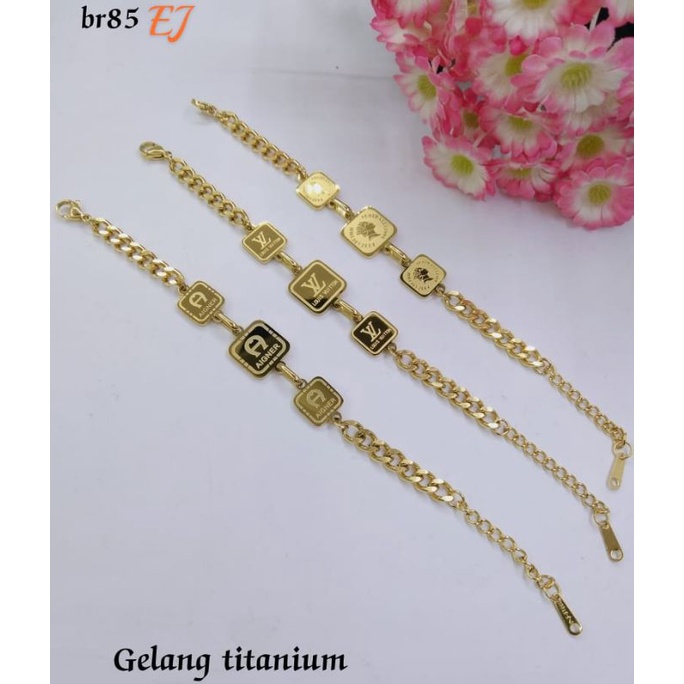 Fourfashion Gelang Titanium Tangan Dewasa Rantai Premium S241