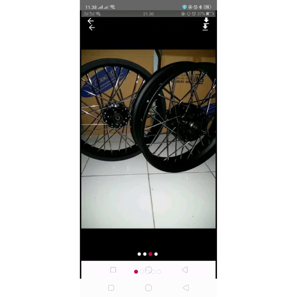 Paket Hemat Komplit Rx King Velk Velg V Rosi Ring 18 Lebar 185 21