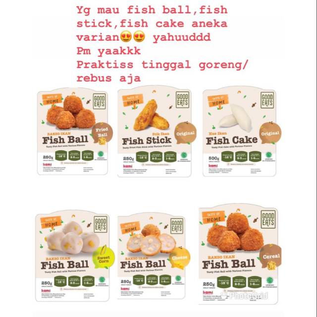 

Fish ball FROZEN FOOD Good price!!!aneka varian anak2 pasti suka, tinggal goreng ato rebus aja