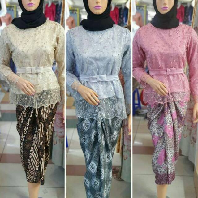 setelan tile mutiara (atasan + rok plisket)