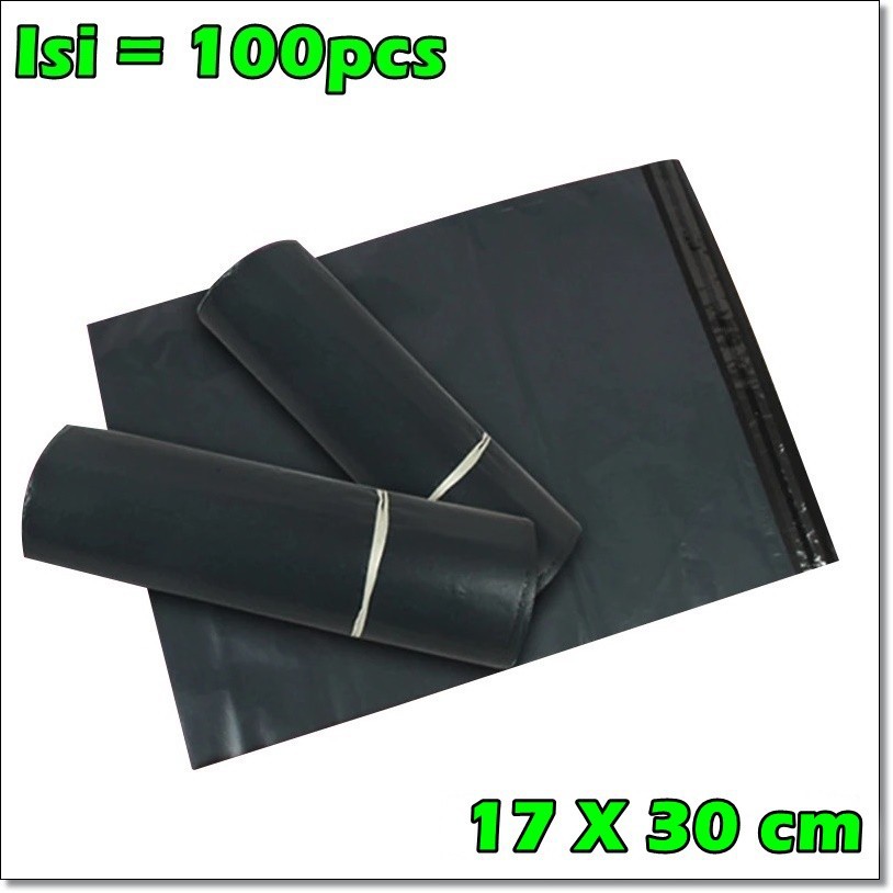 

Kantong Plastik Amplop Packing Polymailer Polybag 17x30cm 100 PCS