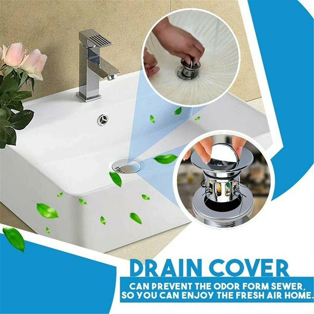 Nanas Wastafel Cuci Bounce Drain Filter Aksesoris Kamar Mandi Universal Explosion-proof Wastafel Drain Plug