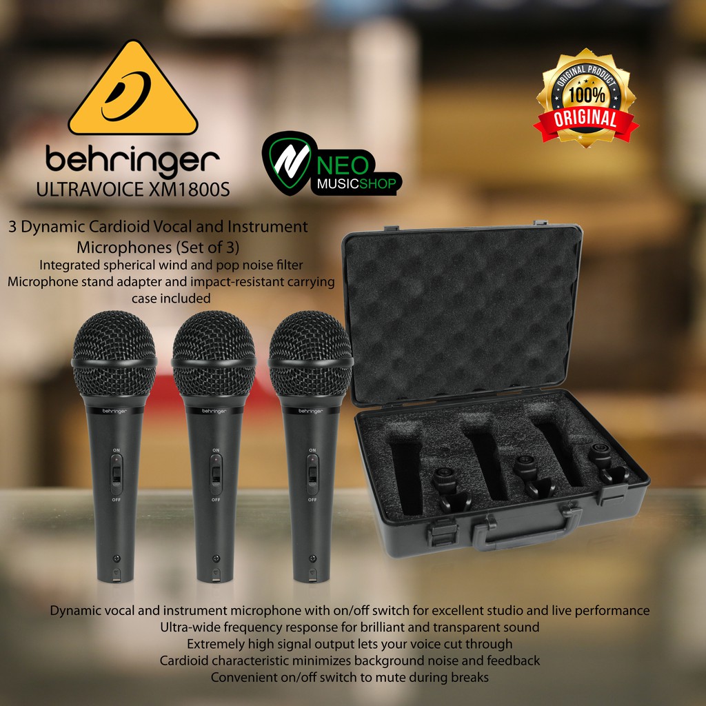 Behringer Dynamic Microphone XM1800 / XM1800S XM1800-S