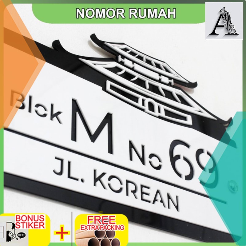 

Grosir Nomor Rumah Akrilik World Region KOREAN