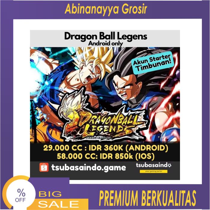 AG Selalu Promo Dragon Ball Dbz Legends Akun Starter Timbunan Gratis Ongkir