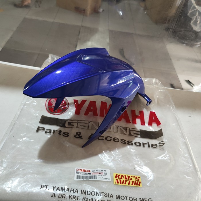 spakbor depan AEROX 125 BIRU (BE1-P0) ASLI YAMAHA