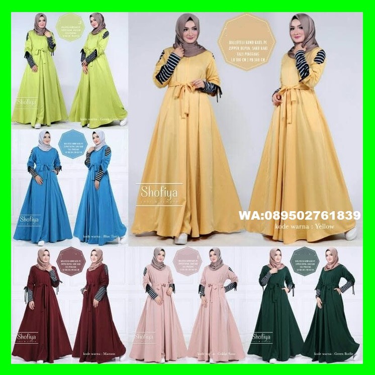 GAMIS SYARI ANNAJAH CAPUCCINO 900GR 110 140 ALLSIZE GAMIS SYARI BUSUI CADAR CREPE HQ POLOS MURAH I.