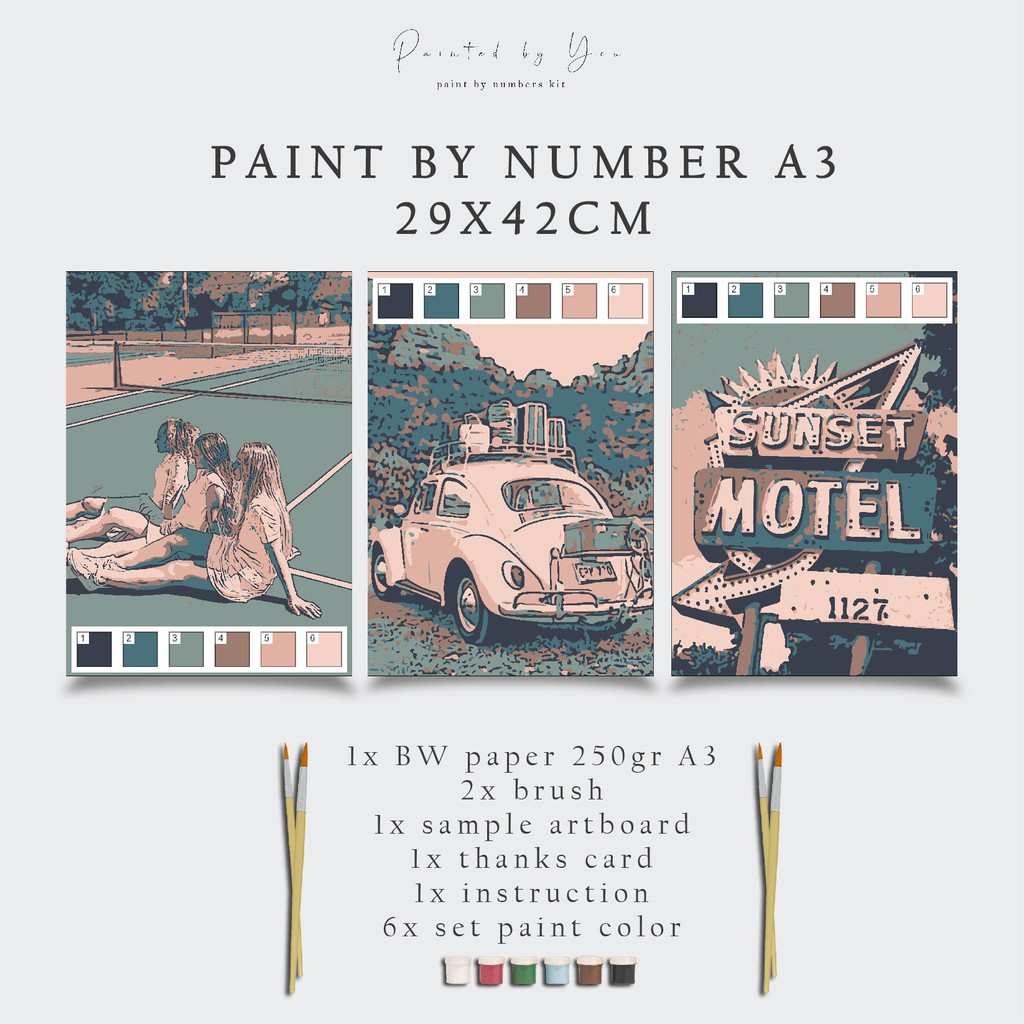 

Paint By Number Kit A3, MADAME SERIES