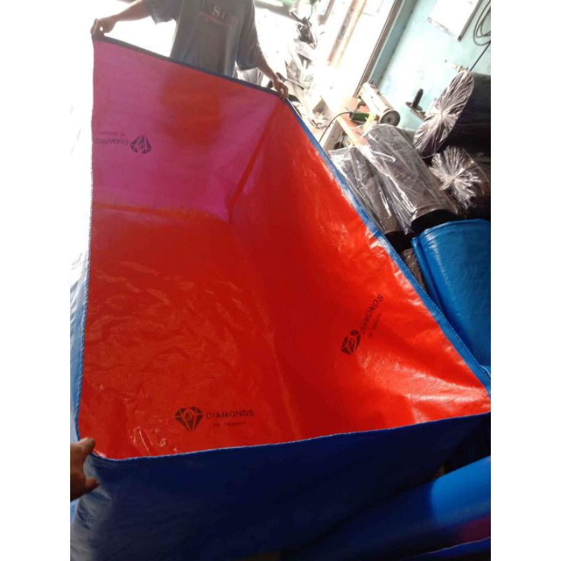 kolam terpal kotak/kolam terpal lele uk 2x1.5x1 tipe A12