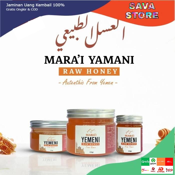 Madu Mara'i Yemeni Raw Honey Asli Yaman - ANTIOKSIDAN - MADU IMUNITAS TUBUH - ATASI PENYAKIT MATA - ATASI GANGGUAN HATI