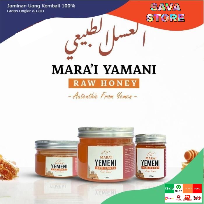 MARA'I YEMENI RAW HONEY 100% ORGINAL MADU YAMAN ASLI - ANTIOKSIDAN - MADU IMUNITAS TUBUH - ATASI PENCERNAAN - ATASI INFEKSI SALURAN PENCERNAAN