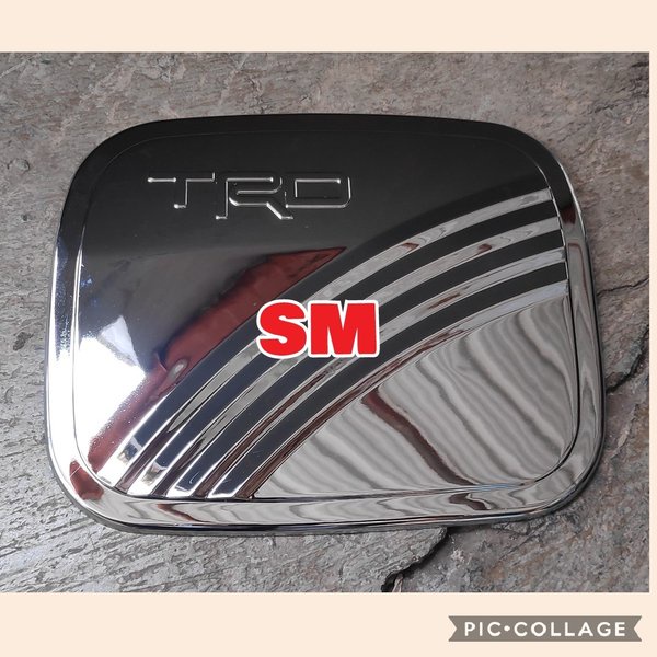 tank cover logo TRD toyota vios limo ex taxi tahun 2007-2012 gen 2 variasi tutup bensin warna CHROME