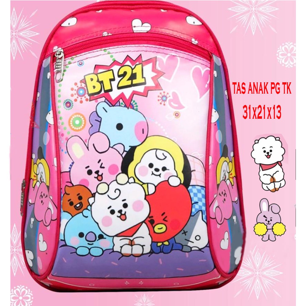 1 KG = 4 !! FREE ONGKIR  Tas Ransel Sekolah Anak PG BUNCIT karakter bus kekinian korea