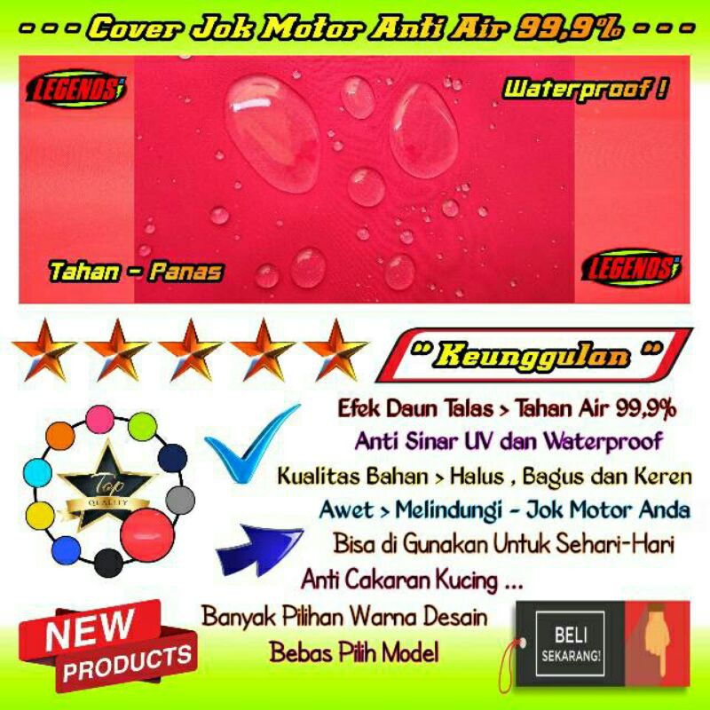 Cover Jok Pelindung Jok Motor Yamah Mio J GT Soul Xeon Xride Anti Air