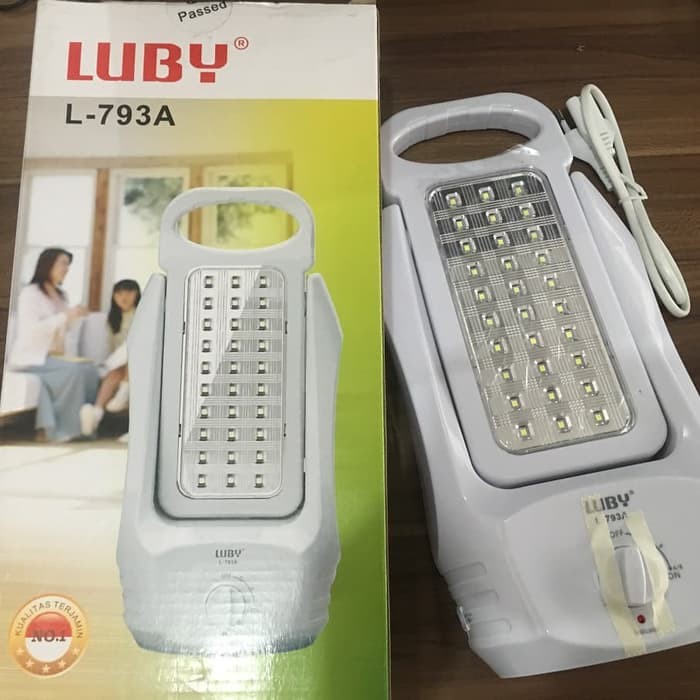 Emergency Luby L793A LED Dua Sisi Terang Tahan 10 Jam 30+30 SMD