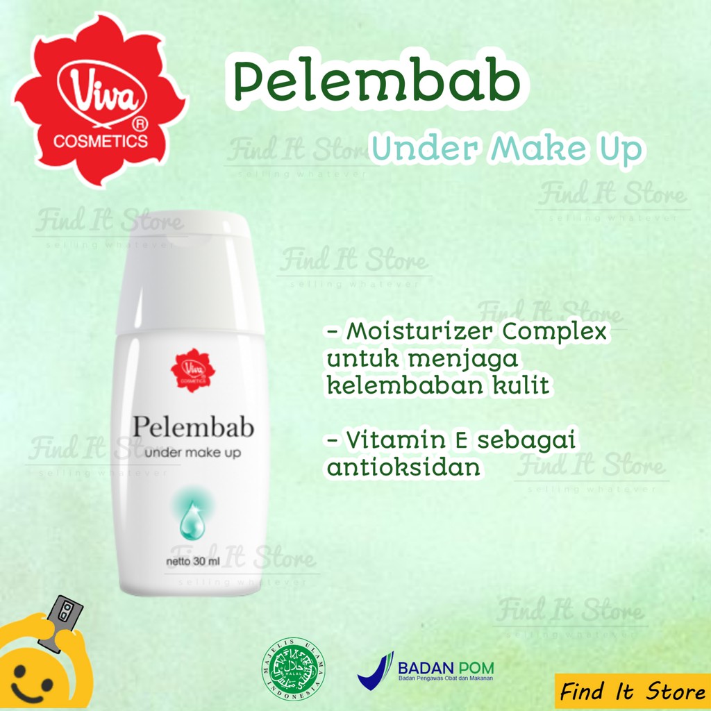 Viva Pelembab Under Make Up | with UV Filter Bengkuang Green Tea | Moisturizer | BPOM Bengkoang