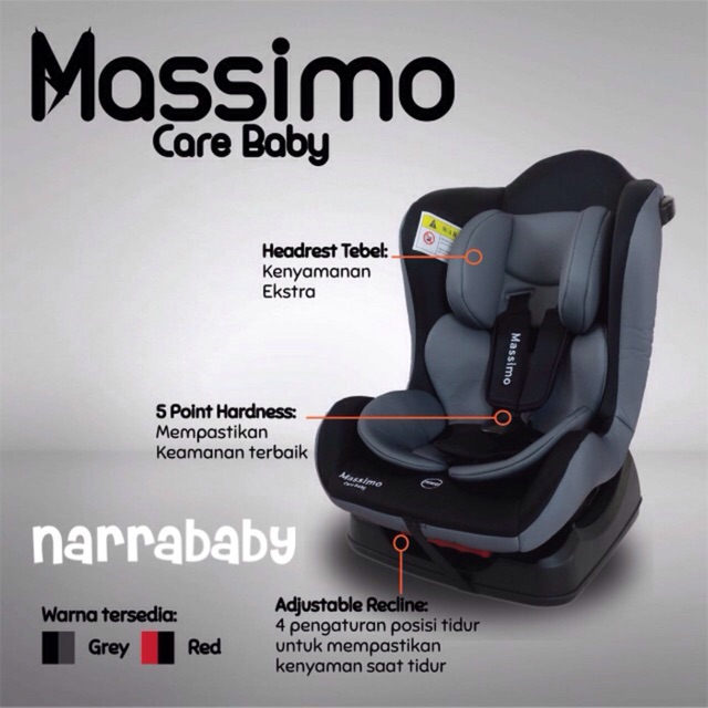 Car Seat Care Baby Massimo Masimo Kursi Mobil Bayi