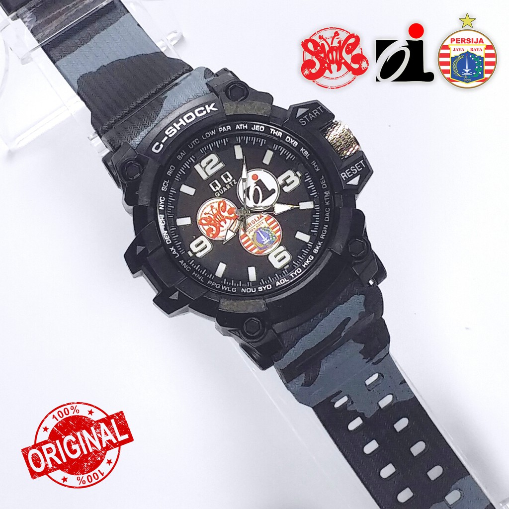 [TERBARU] JAM TANGAN SLANK TALI ARMY HITAM