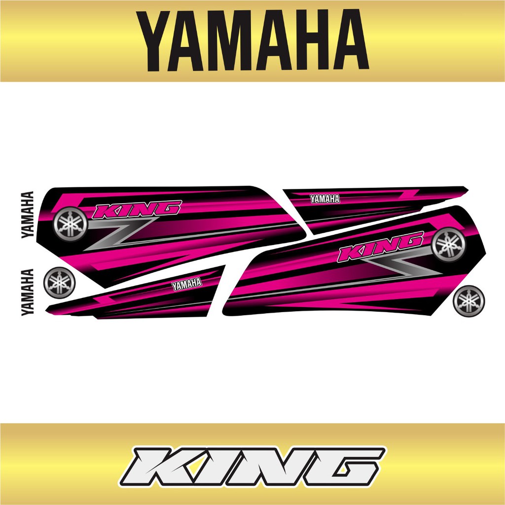 YAMAHA RX KING STRIPING VARIASI LIS SIMPLE  UNGU 0108 @INDIGO01