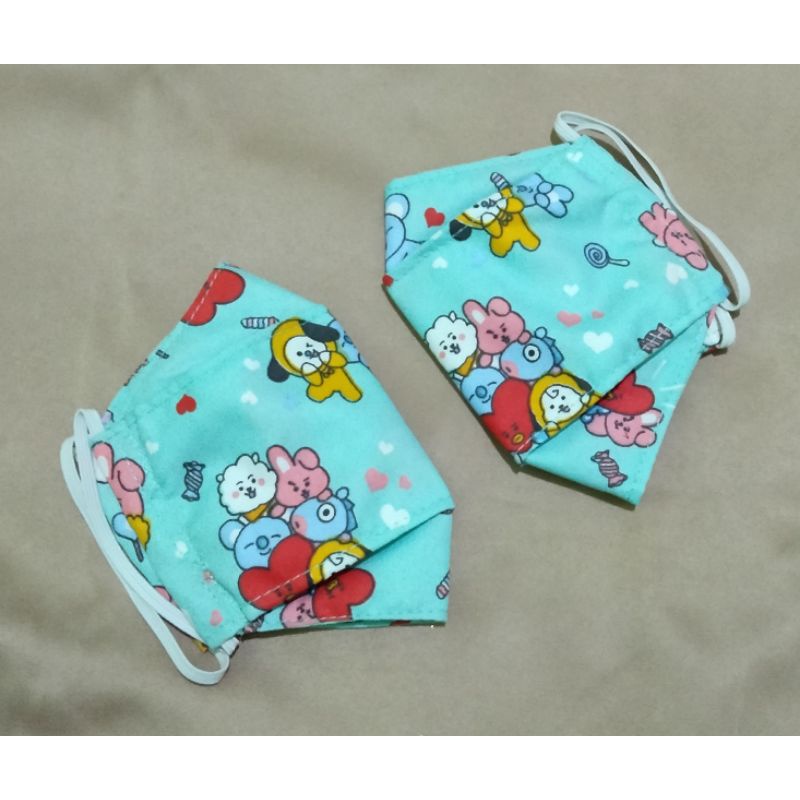 Masker BTS masker BT21 anak