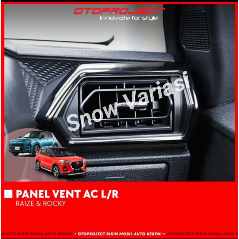 Panel Center Vent Ac R/L Samping Raize Rocky 2021 2023 2024 Hitam Carbon