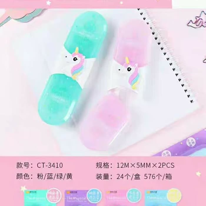 

Correction Tape Unik / Tip-X Edisi Flamingo, Unicorn & Kelinci Lucu