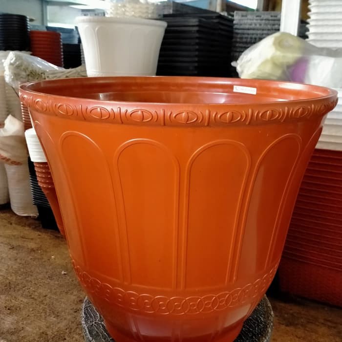Pot Besar Roma 40Coklat. - Cokelat Murah